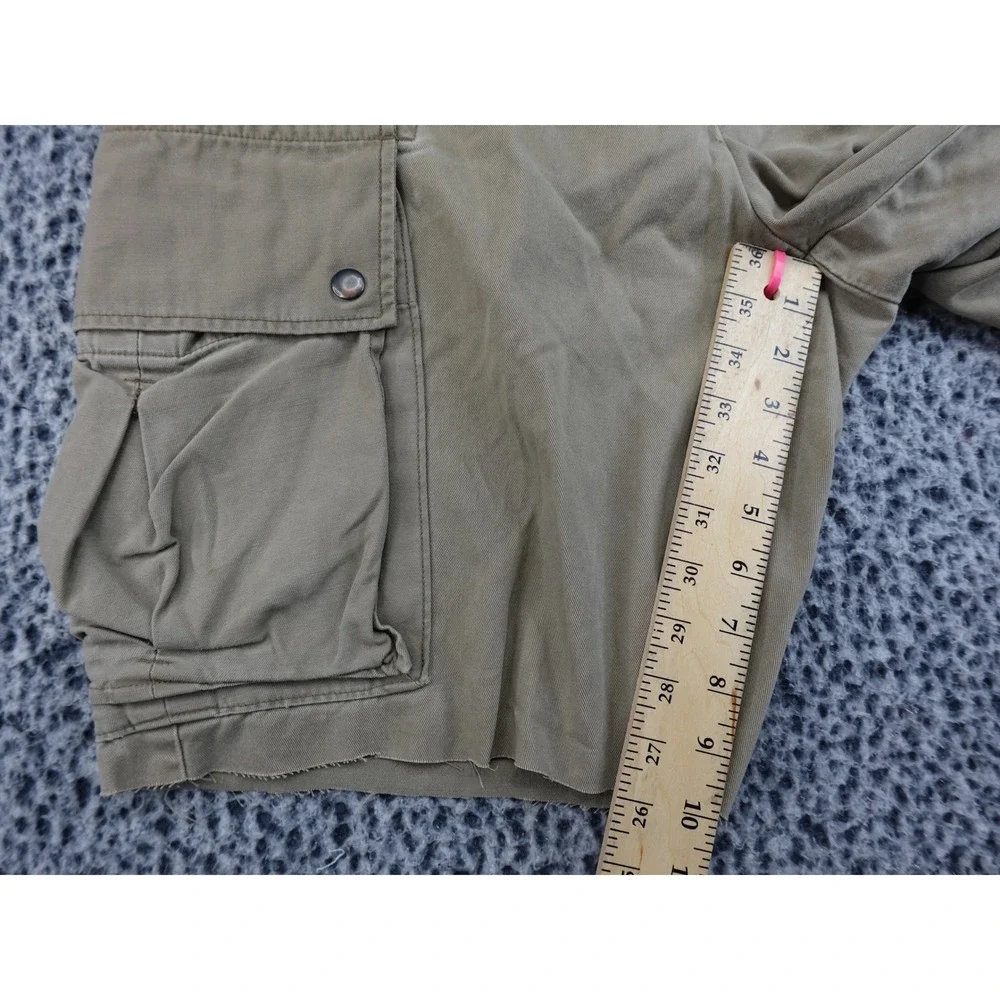 Polo Ralph Lauren Cargo Shorts Mens 34 Khaki‎ Tan Raw Hem Utility Twill